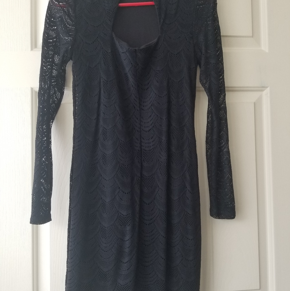 Jennifer Lopez Petite Mock Neck Dress